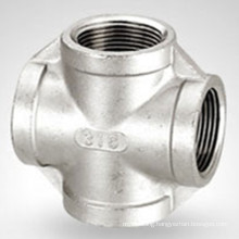 150lb Bsp / NPT Threaded Hydraulic Stainless Steel Cross